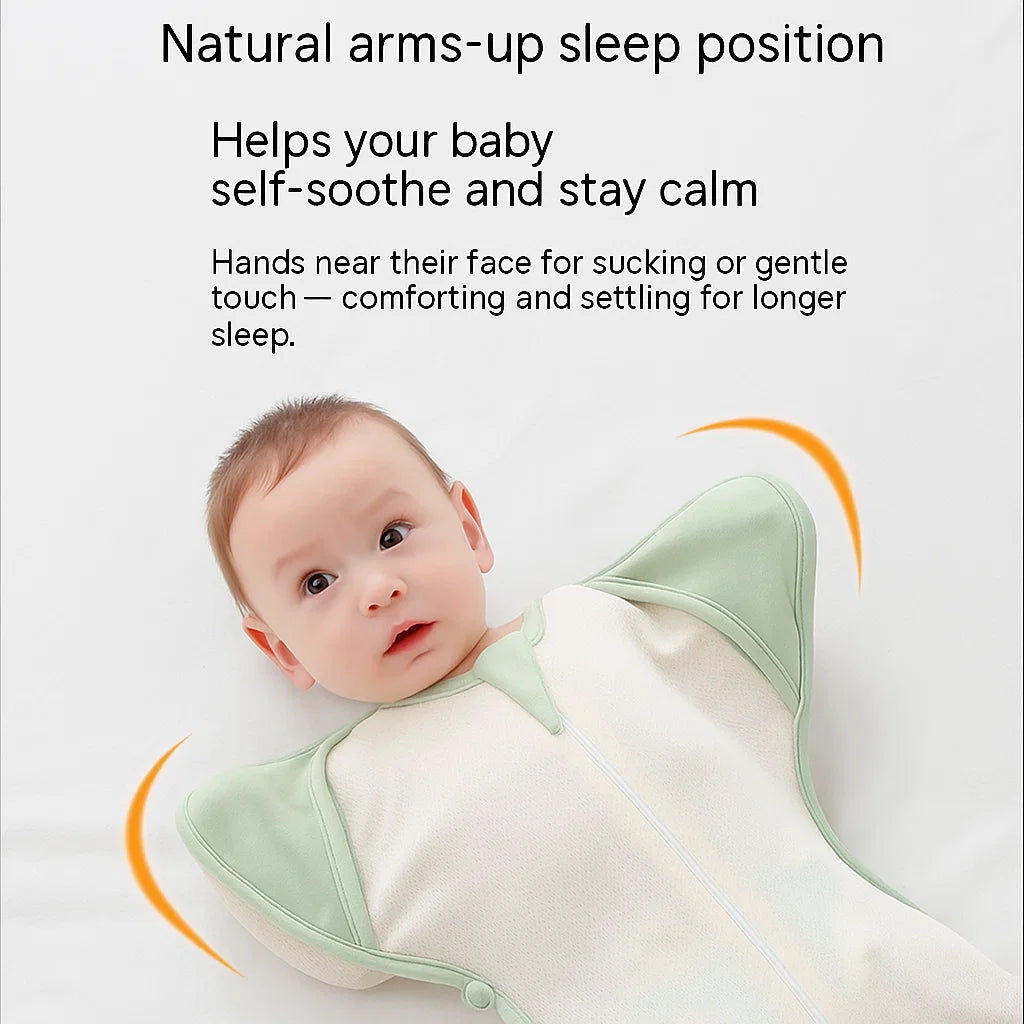 Cuddle-Haven SoothePro Swaddle Sack (Arms-Up Design)