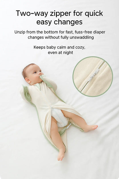 Cuddle-Haven SoothePro Swaddle Sack (Arms-Up Design)